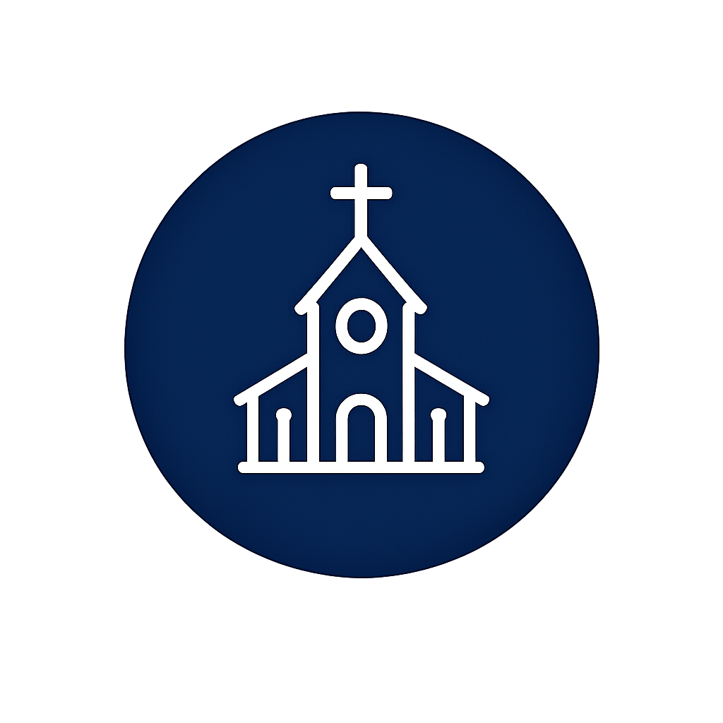 Church Navy Blue Circle