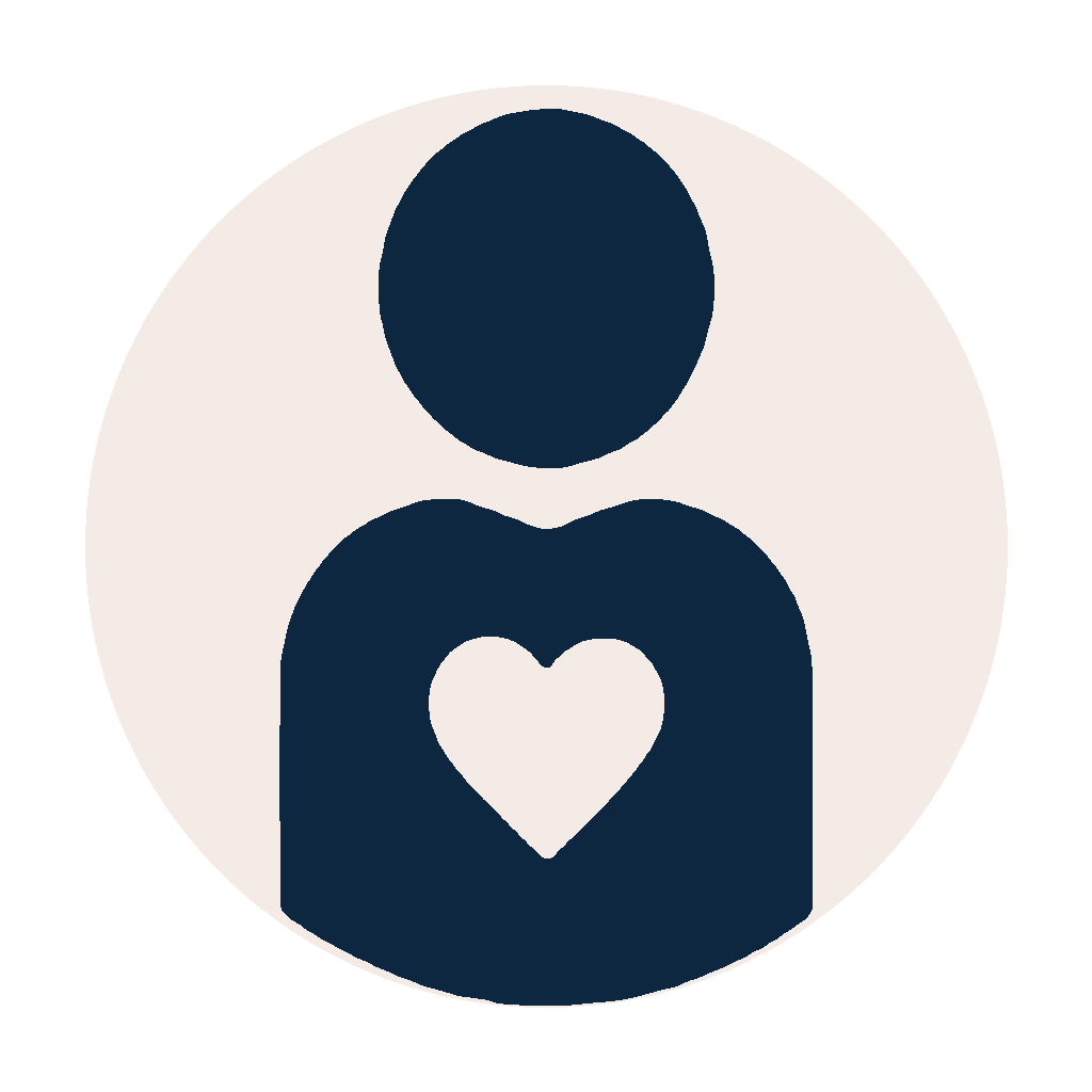 heart person icon standardized