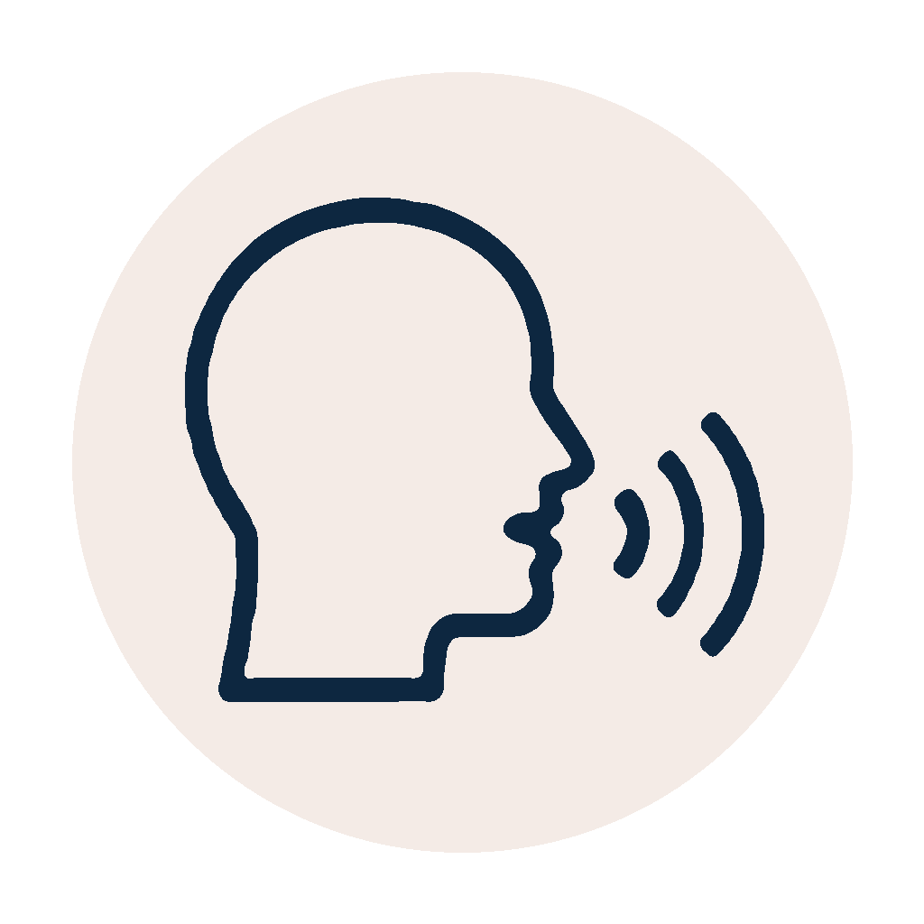 speak icon standardized
